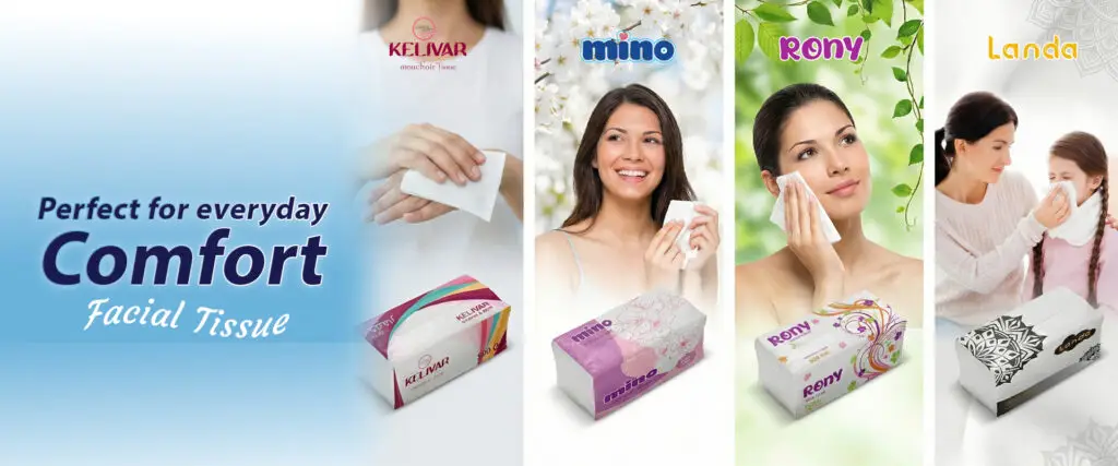 High-quality facial tissues produced in Turkey with private label manufacturing options
